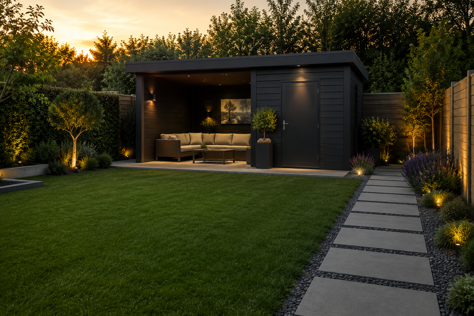 Abri de jardin moderne en Belgique