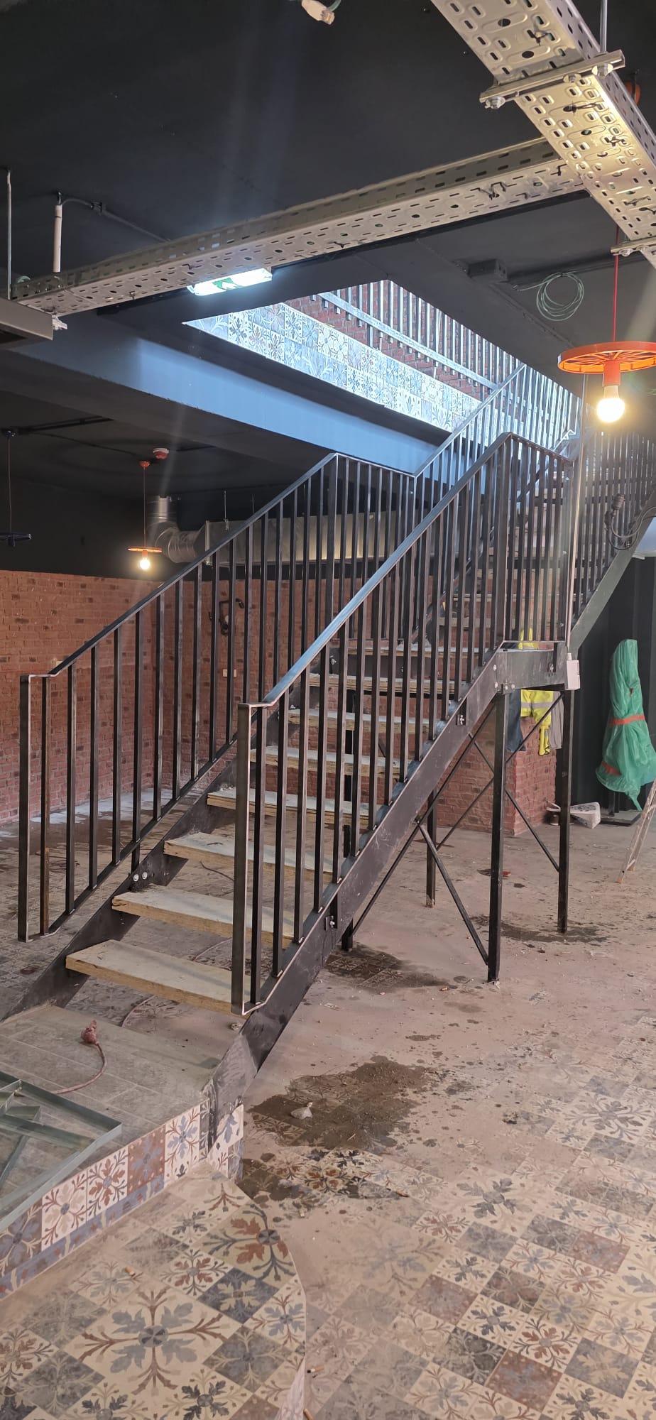 Balustrade moderne réalisée en Belgique